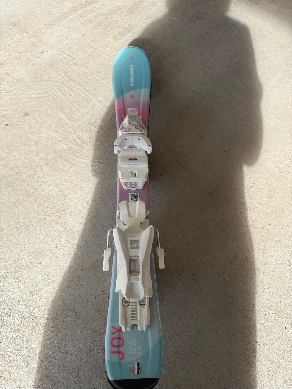 HEAD Kids Joy Ski in Teal, Pink & White Bindings